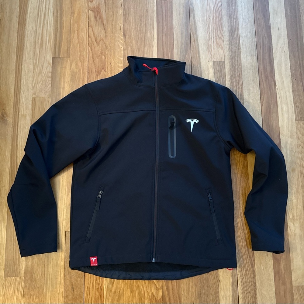 Tesla Black Men's Full Zip Softshell Jacket